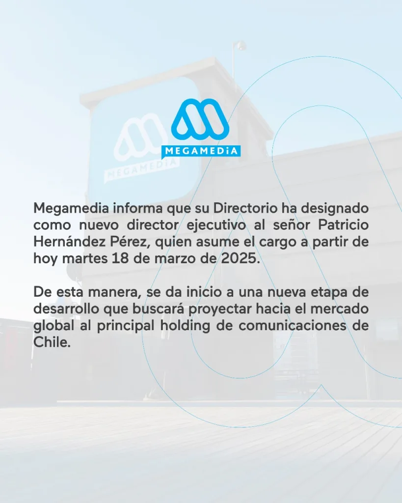 Mega. Comunicado nuevo director.
