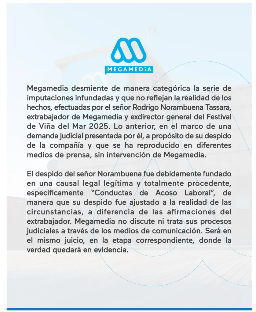 Mega comunicado