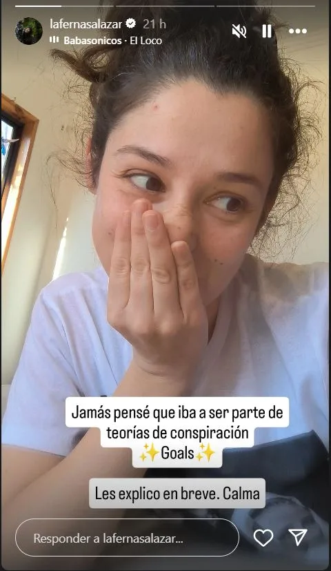 Fernanda Salazar historia de Instagram