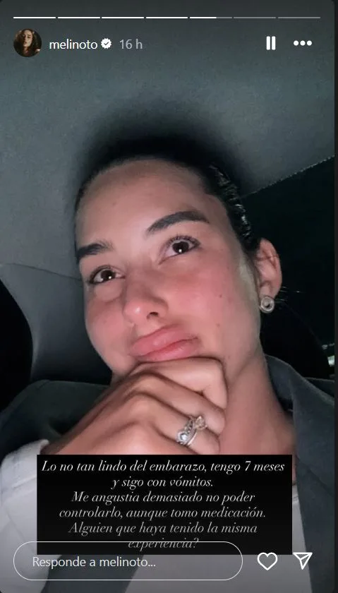 Melina Noto historias de Instagram 