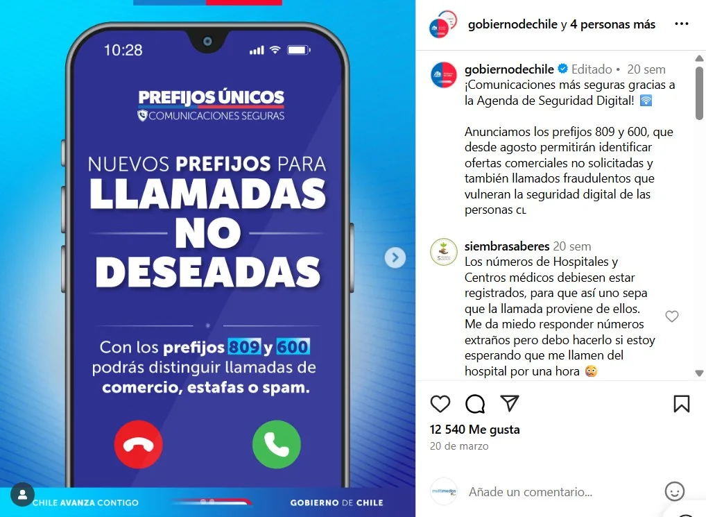 Llamadas no deseadas
