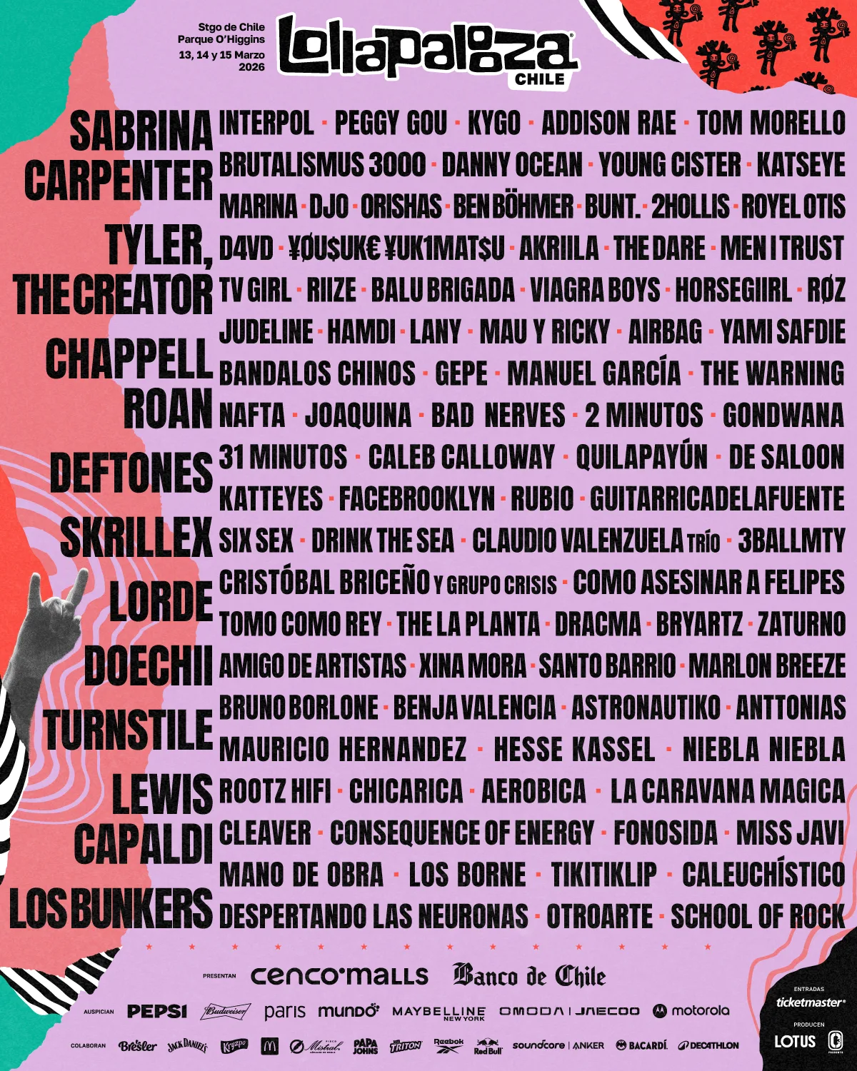LollaCL26 LineUp 4x5