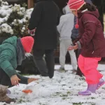 Nieve en Santiago