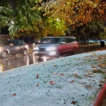 Nieve en Santiago