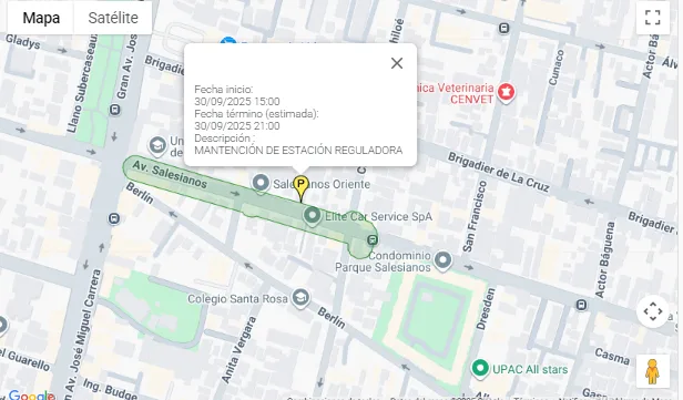 Corte de agua en Franklin