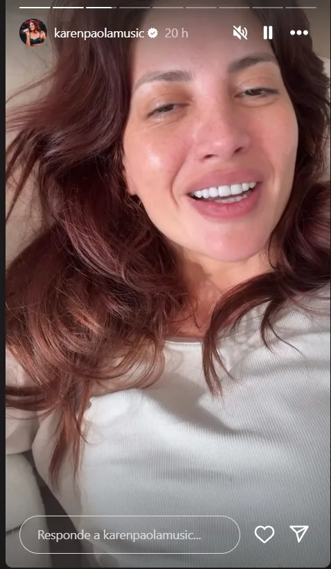 Karen Paola habla de su cirugía. 