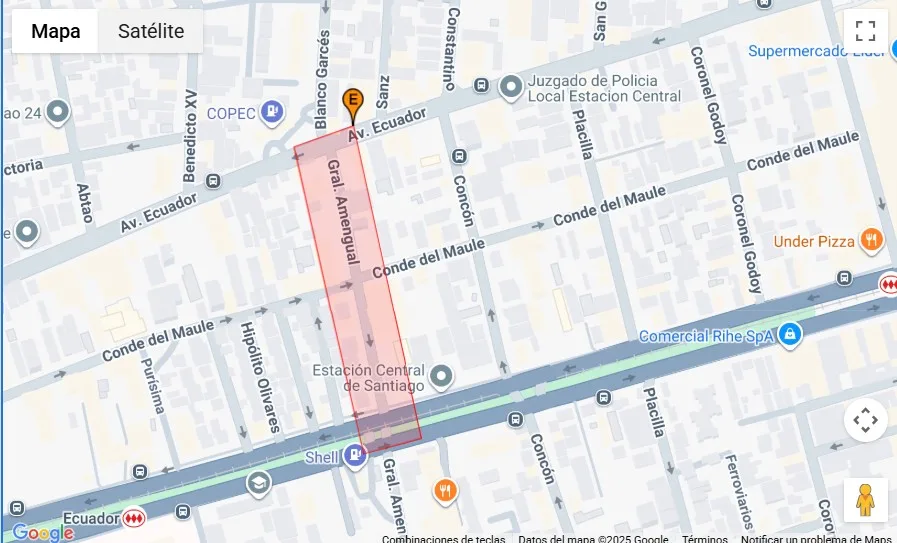 Corte de agua en Estación Central