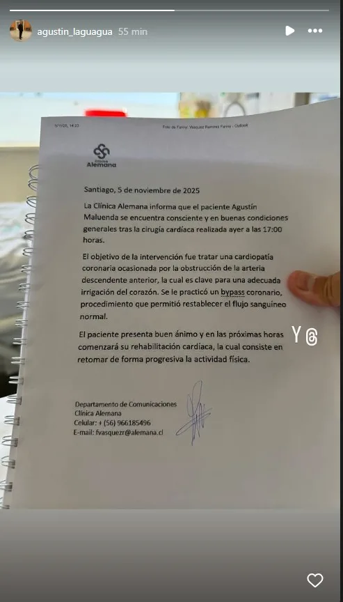 Informe médico de "Tachuela Chico"