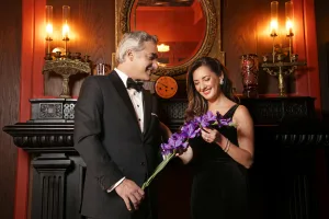 Animadores de Canal 13 Priscilla Vargas y José Luis Repenning