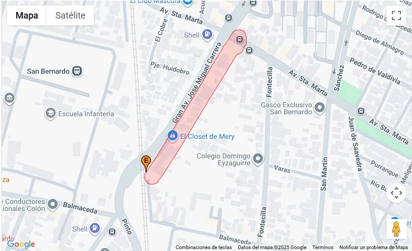 Corte de agua en San Bernardo