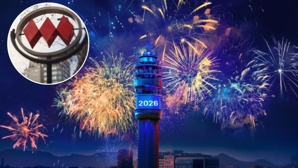 Horario del Metro de Santiago en la fiesta de fin de año en la Torre Entel