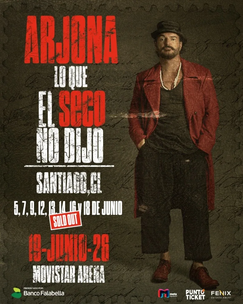 Ricardo Arjona Movistar Arena Chile