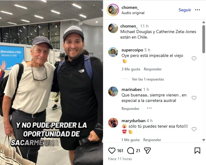 Michael Douglas en Chile