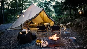 Camping en verano cerca de Santiago