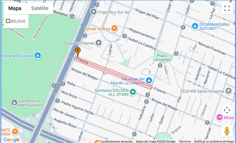 Corte de agua en La Cisterna