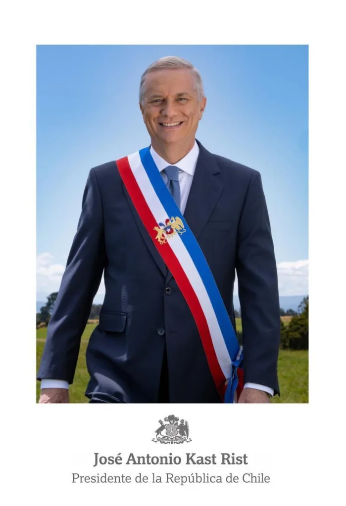 Foto oficial del presidente electo José Antonio Kast