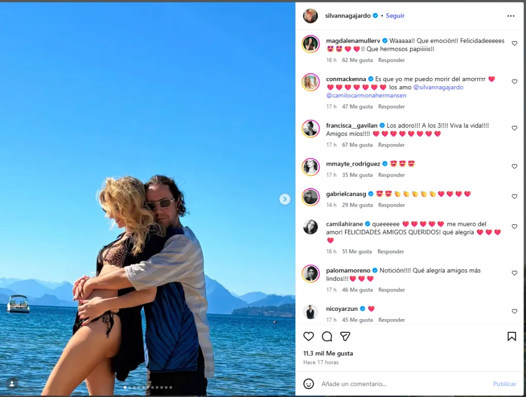 Actores Silvanna Gajardo y Camilo Carmona anuncian embarazo