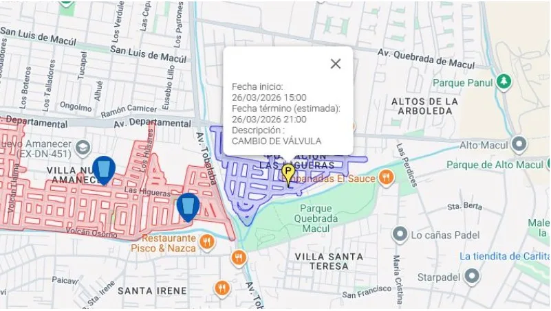 Suspensión de agua en La Florida