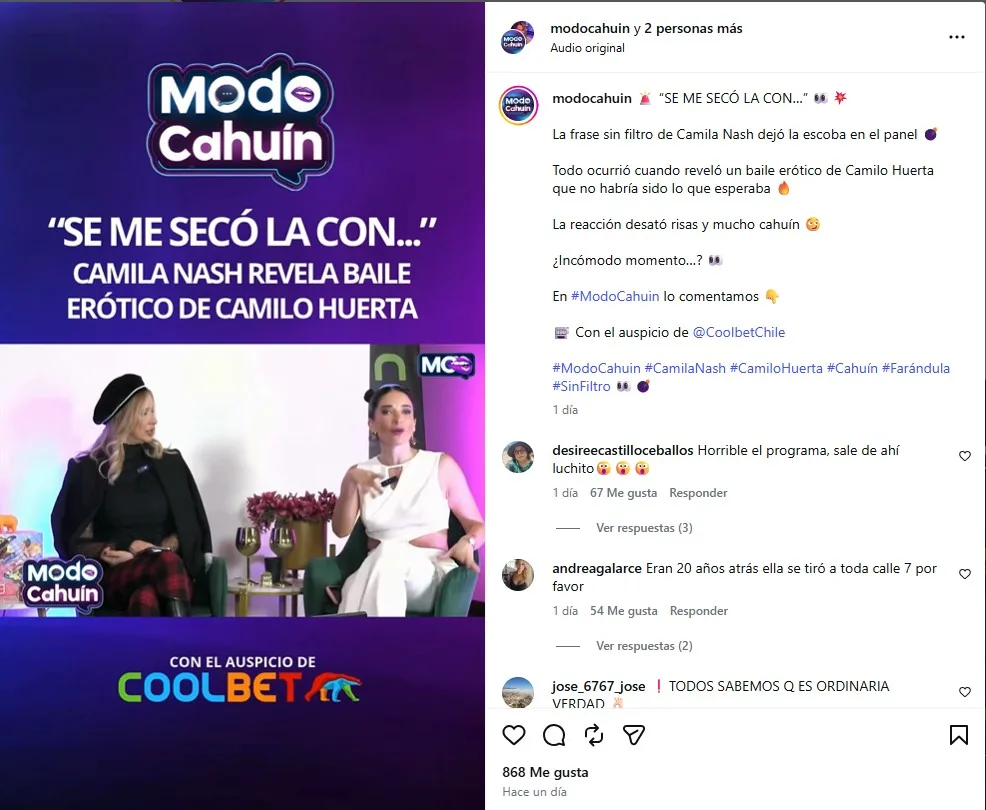 Camila Dash En Modo Cahuín