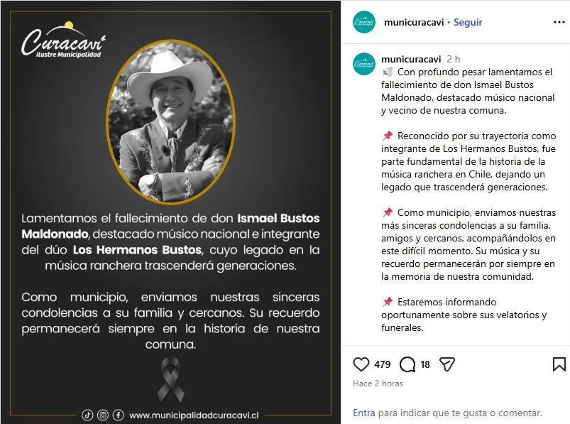 Instagram De La Municipalidad De Curacaví