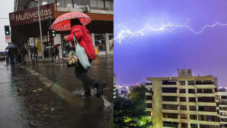 Lluvias en Santiago