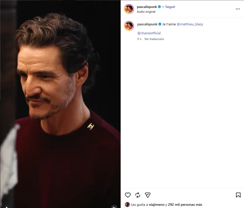 Pedro Pascal embajador global de Channel