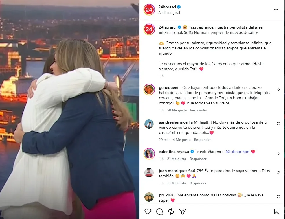Periodista De TVN Sofía Norman