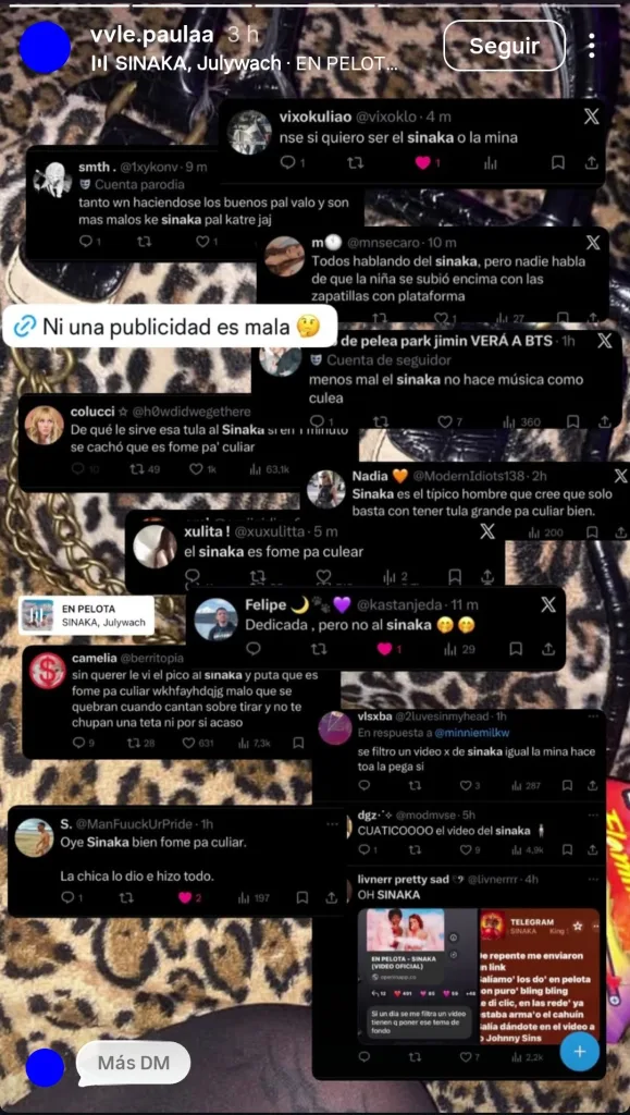 Sinaka Comentarios Video X