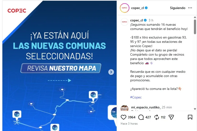 Descuento En Bencina Hoy