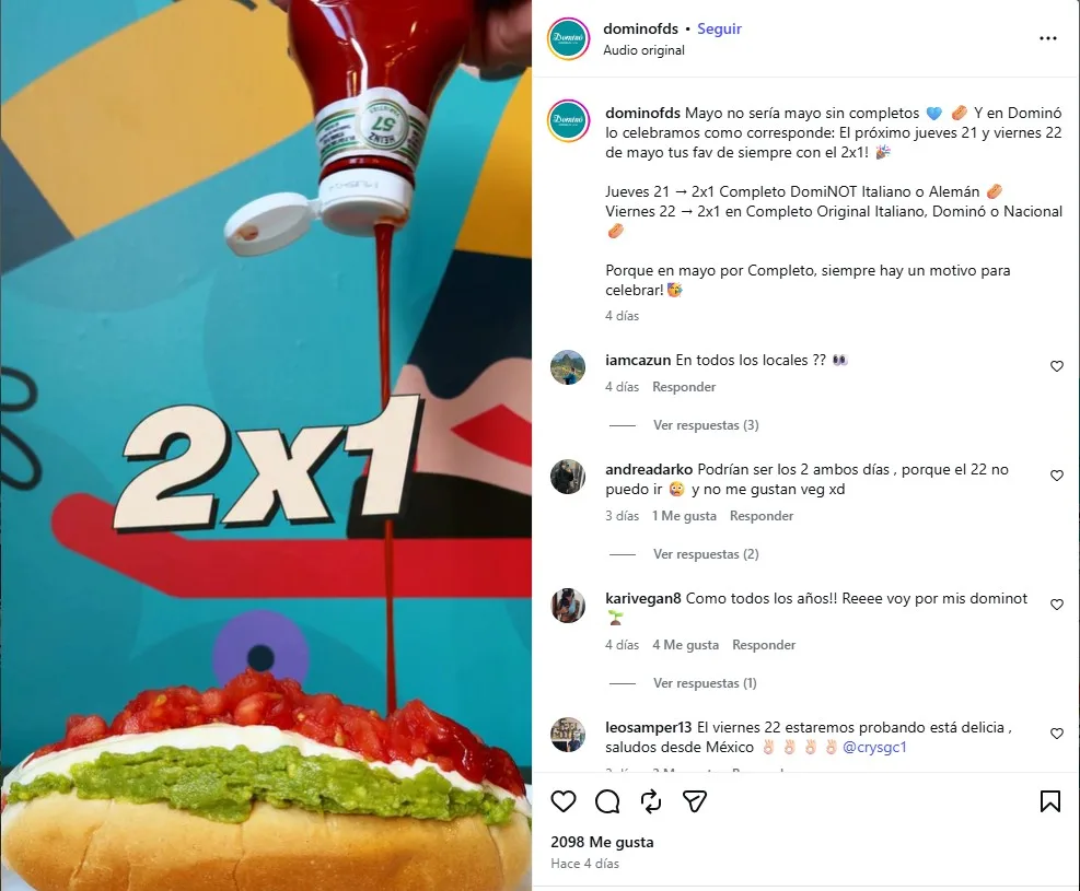 Día Del Completo Promociones En Dominó