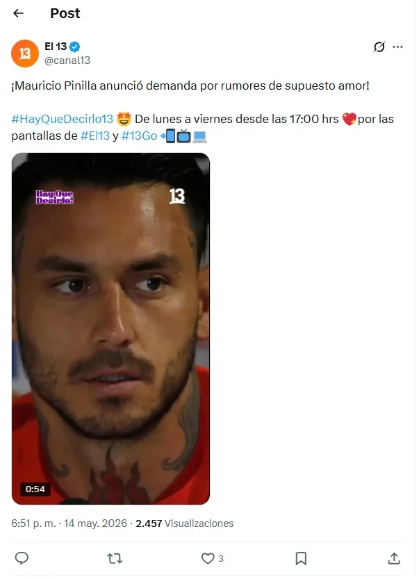 Mauricio Pinilla Anuncia Demanda Contra Panelista