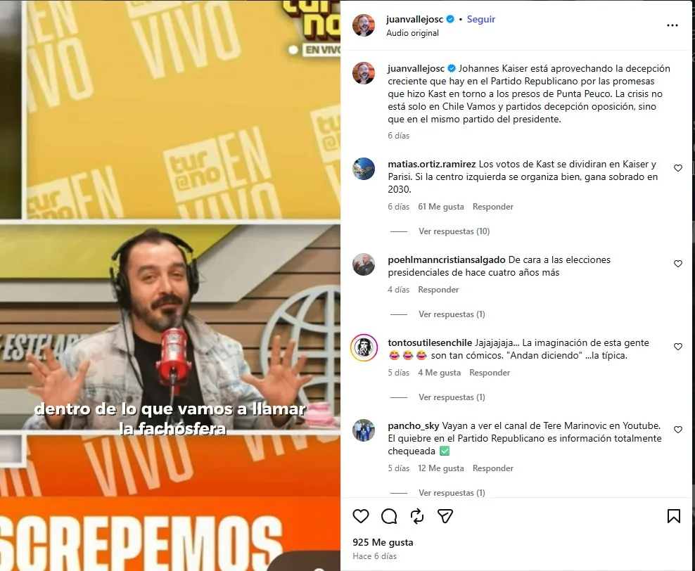 Periodista Juan Vallejo