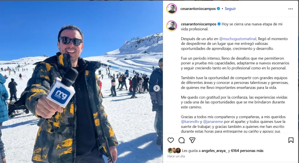 César Campos Fue Desvinculado De Mega