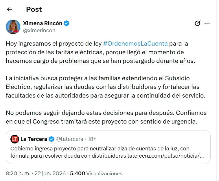 Extensión Del Subsidio Eléctrico Y Baja En Las Tarifas De Luz