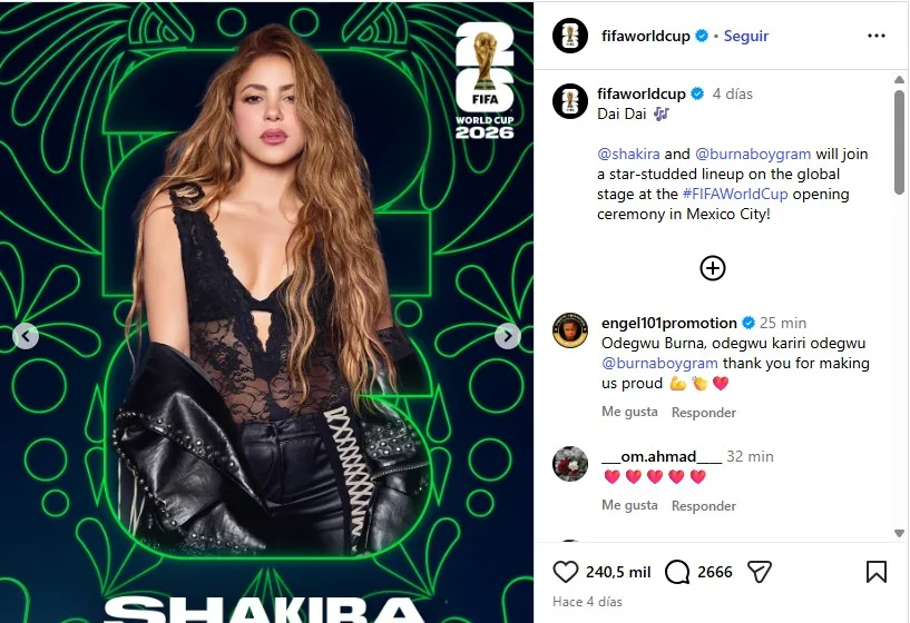 Shakira Show De Apertura Del Mundial