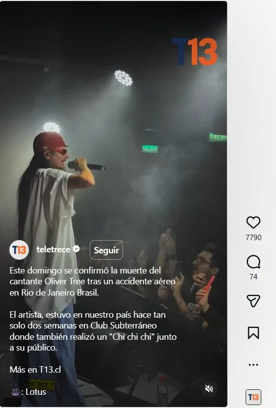 Última Presentación De Oliver Tree En Chile