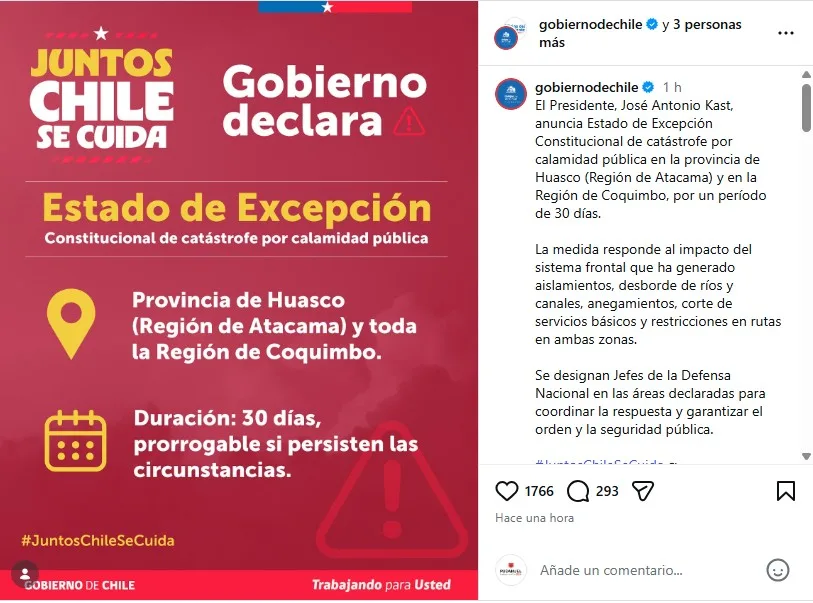 Estado De Excepción Constitucional De Catástrofe