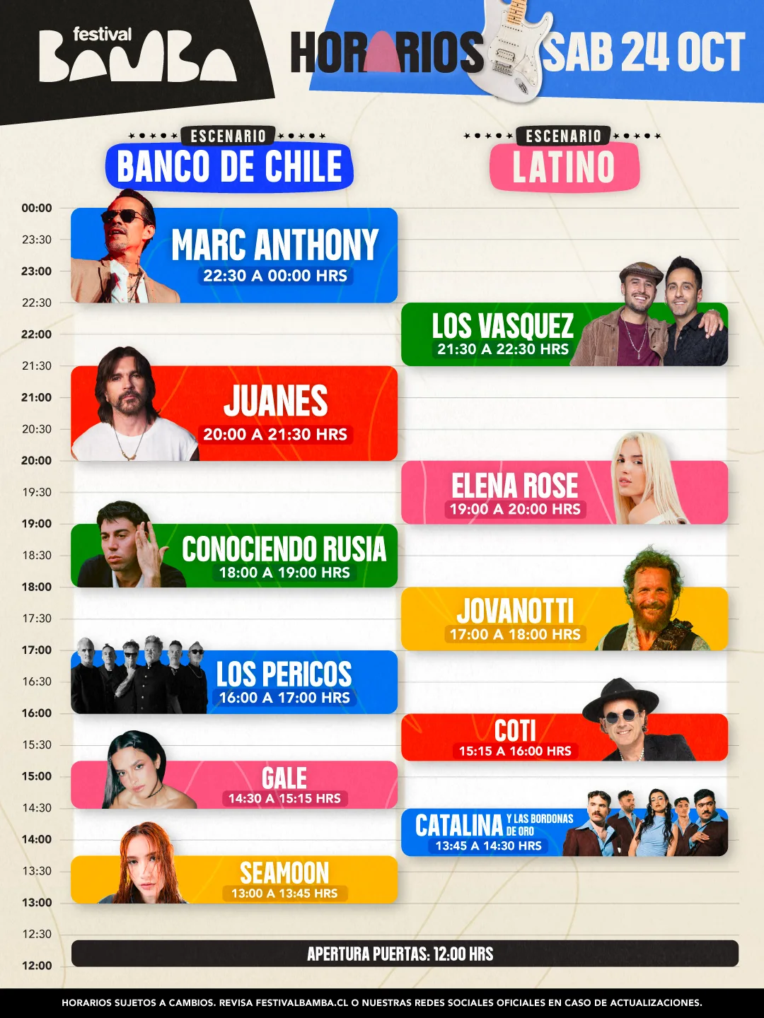LOTUS Bamba2026_HORARIOS_01 1080x1440