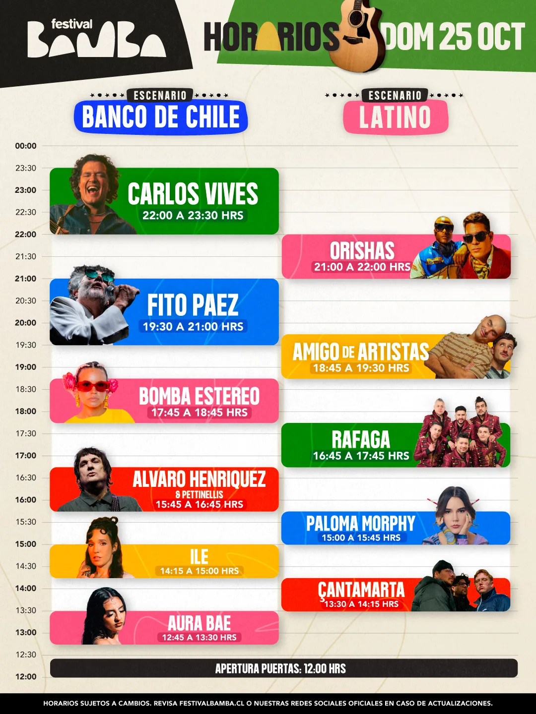 LOTUS Bamba2026_HORARIOS_02 1080x1440