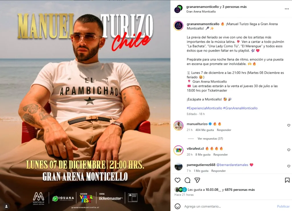 Manuel Turizo En Chile