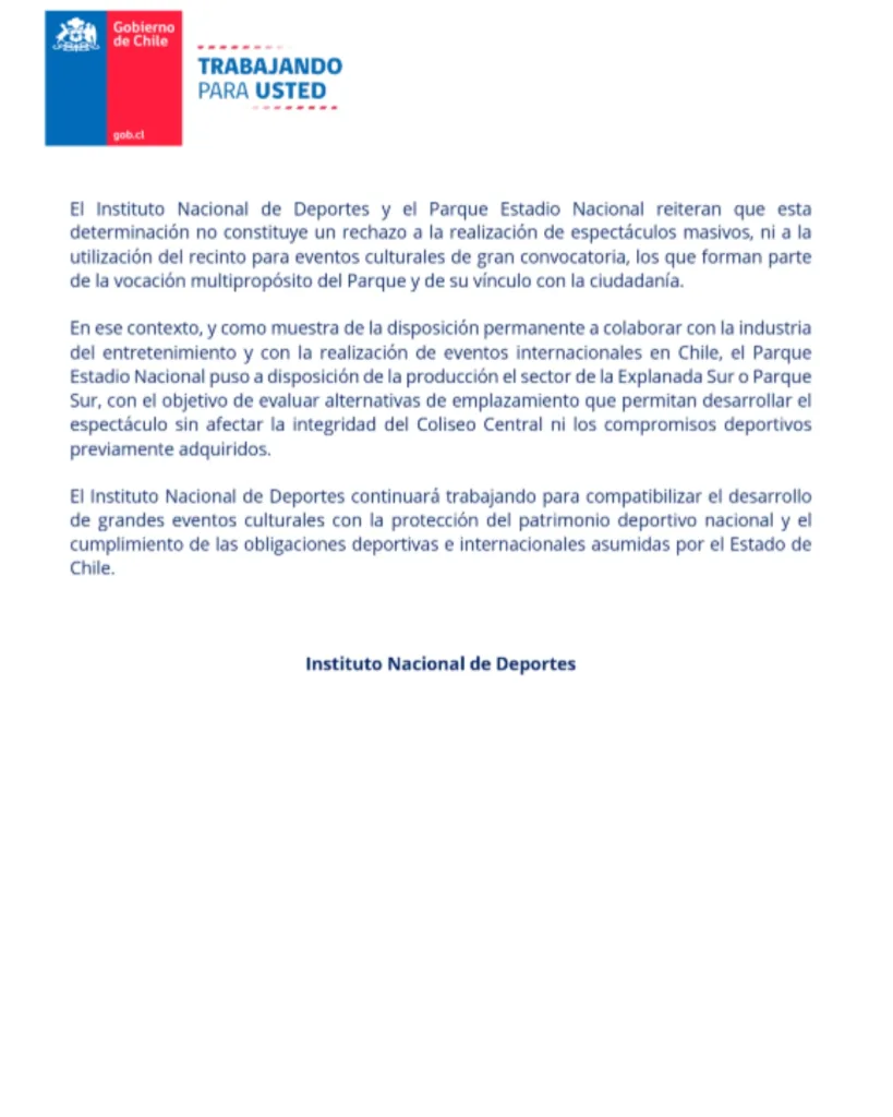 Instituto Nacional de Deportes Instituto Nacional de Deportes