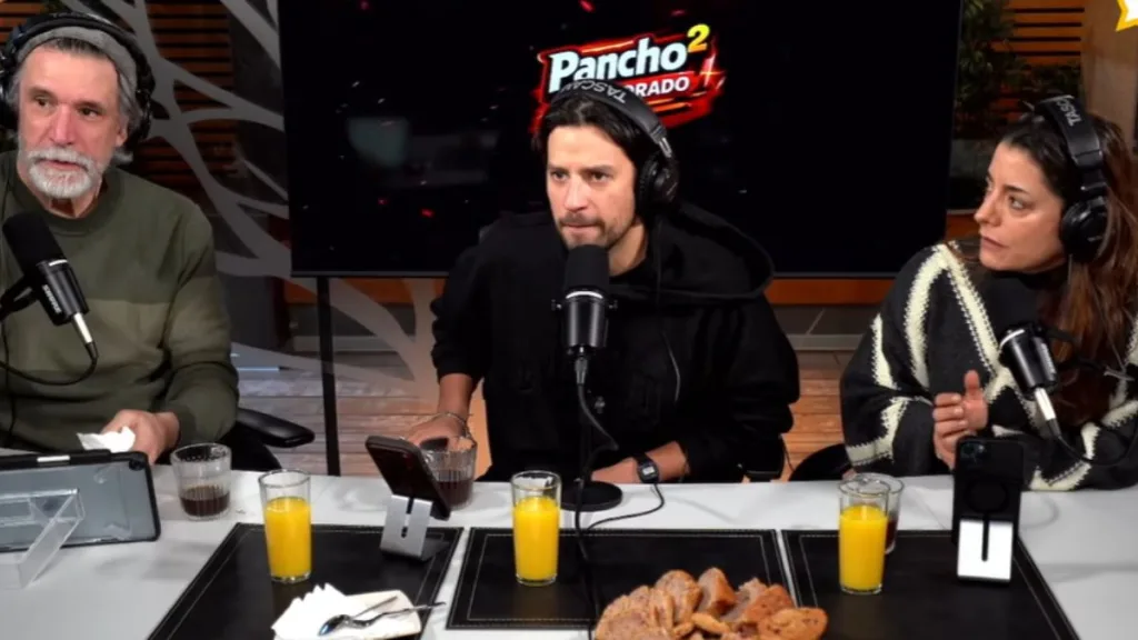 Francisco Melo, Max Salgado y Daniela Lhorente. en "Pancho al cuadrado"