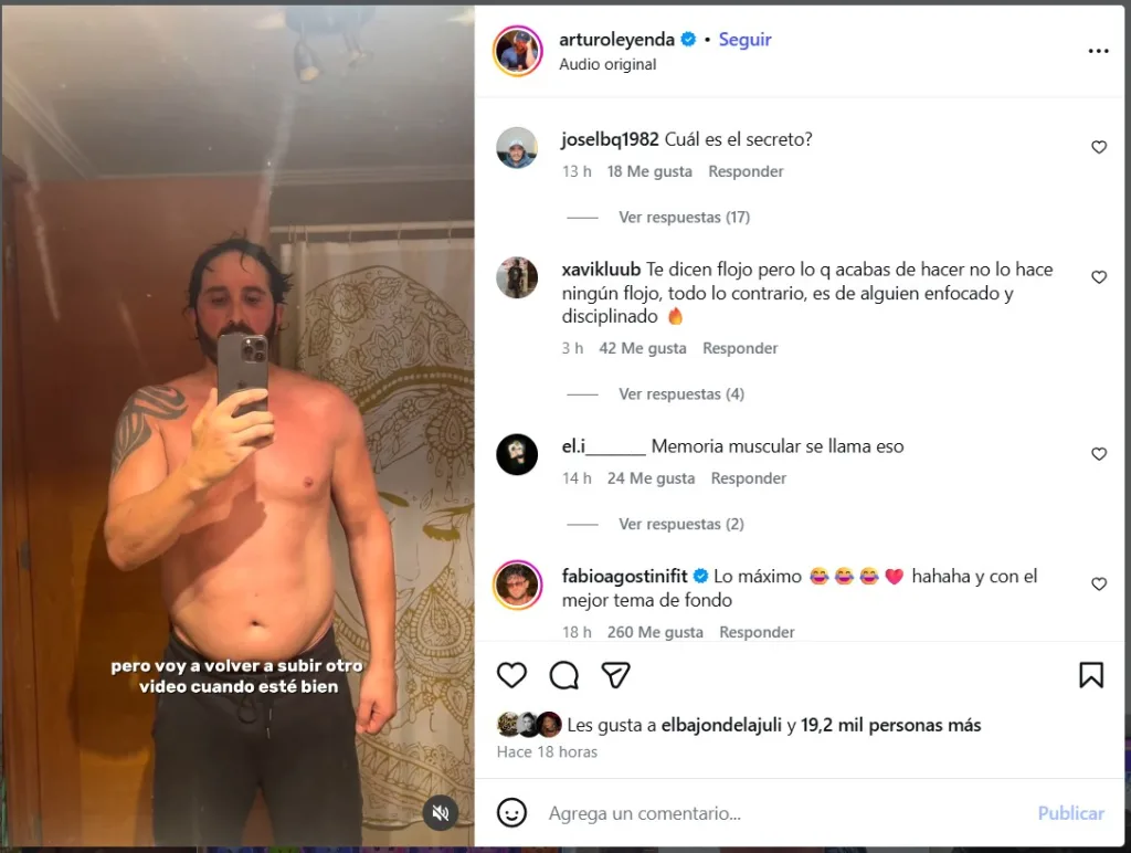 Arturo Longton Muestra Su Transformación Física