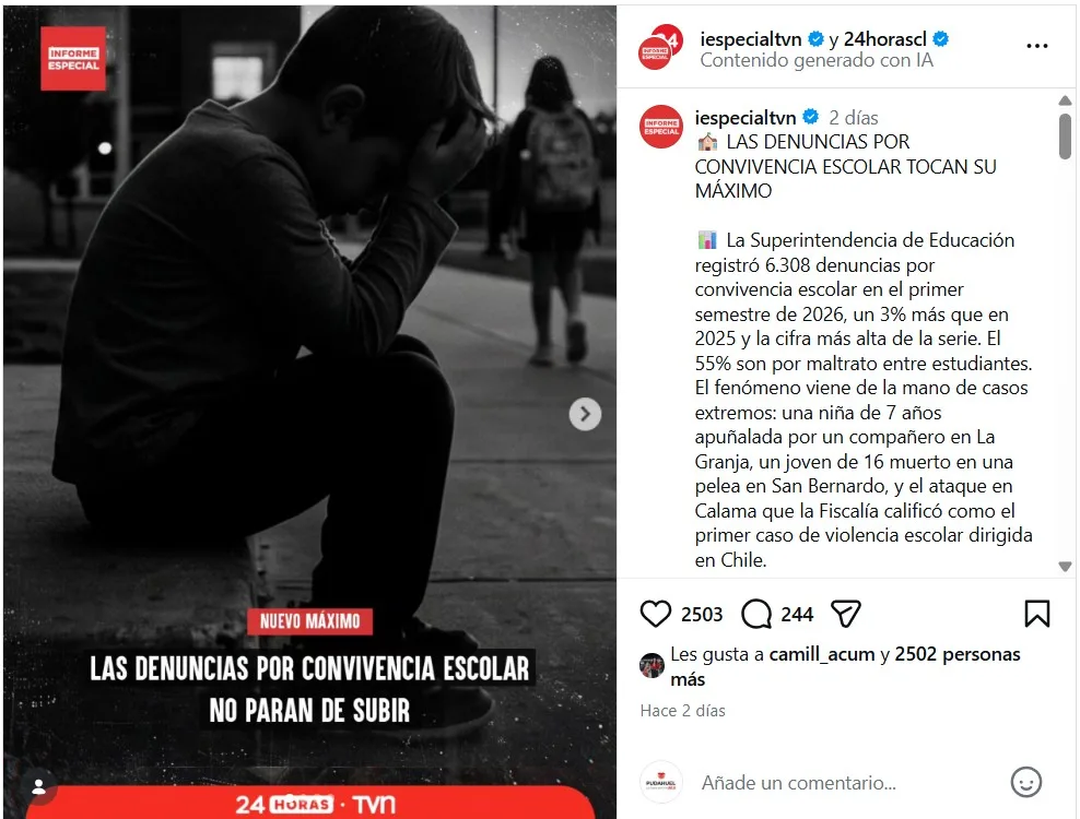 Cifras Del Aumento De Denuncias Por Violencia Escolar En Chile