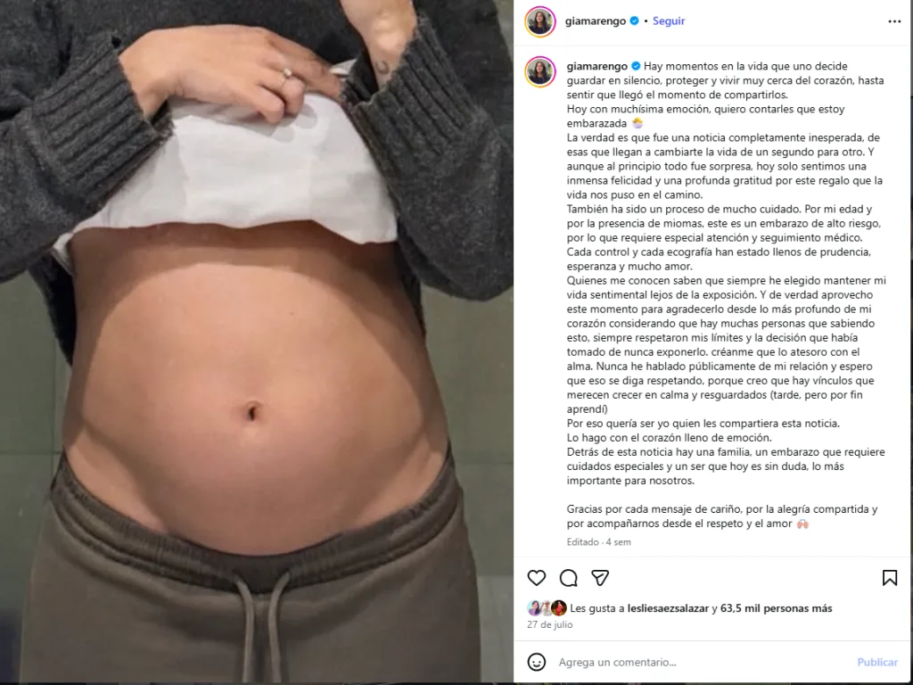 Gianella Marengo Revela Complicaciones Durante Su Embarazo