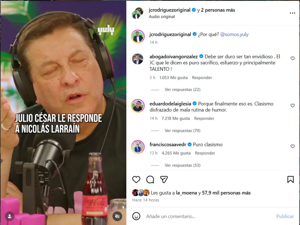 Julio César Rodríguez Le Responde A Nicolás Larraín