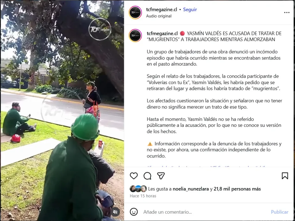 Yasmín Valdés Actriz Chilena