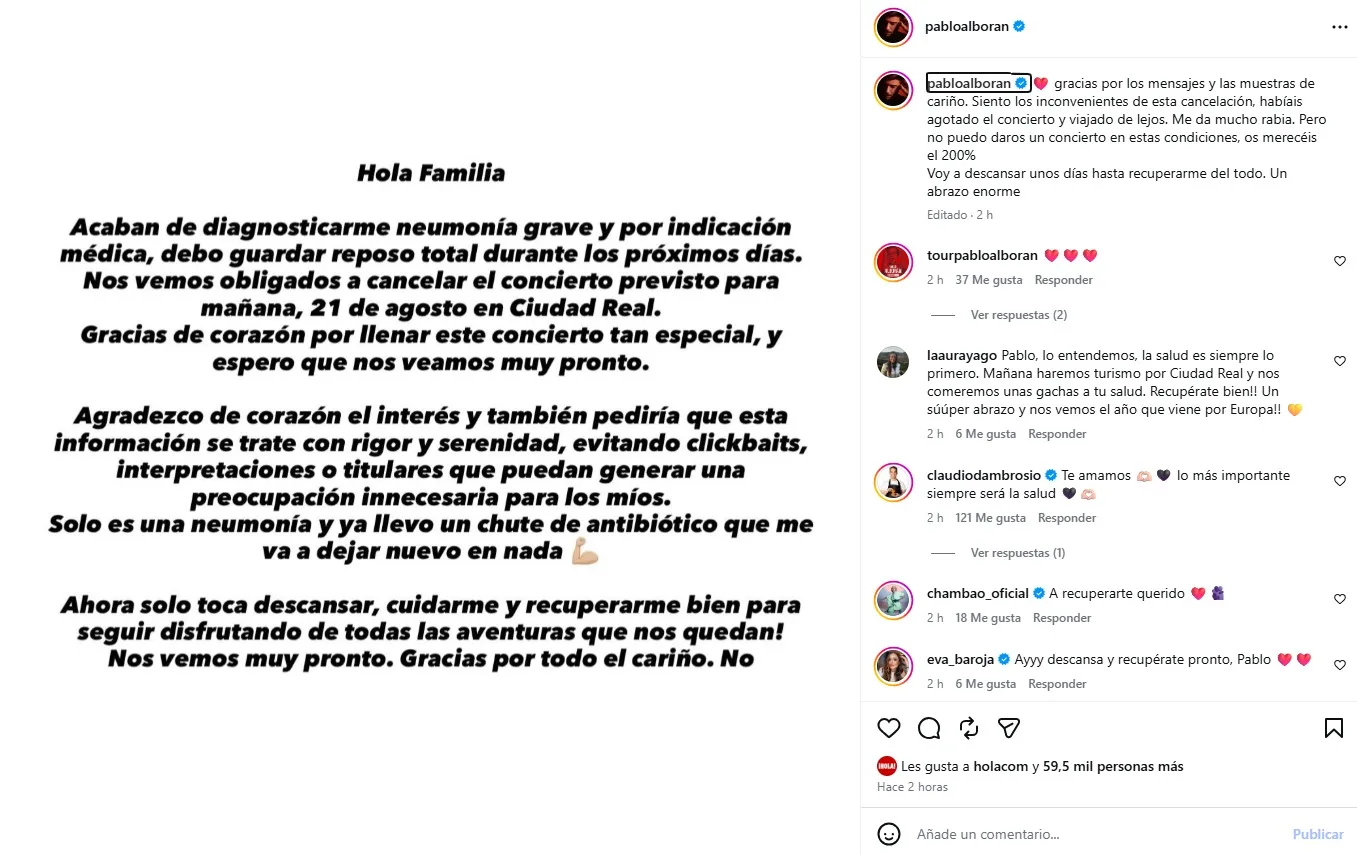 Pablo Alboran Via Instagram