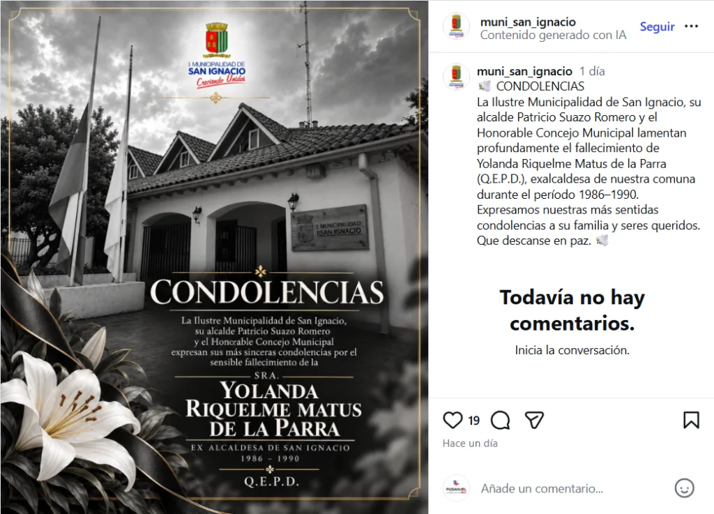 Fallece Yolanda Riquelme, Exalcaldesa De San Ignacio