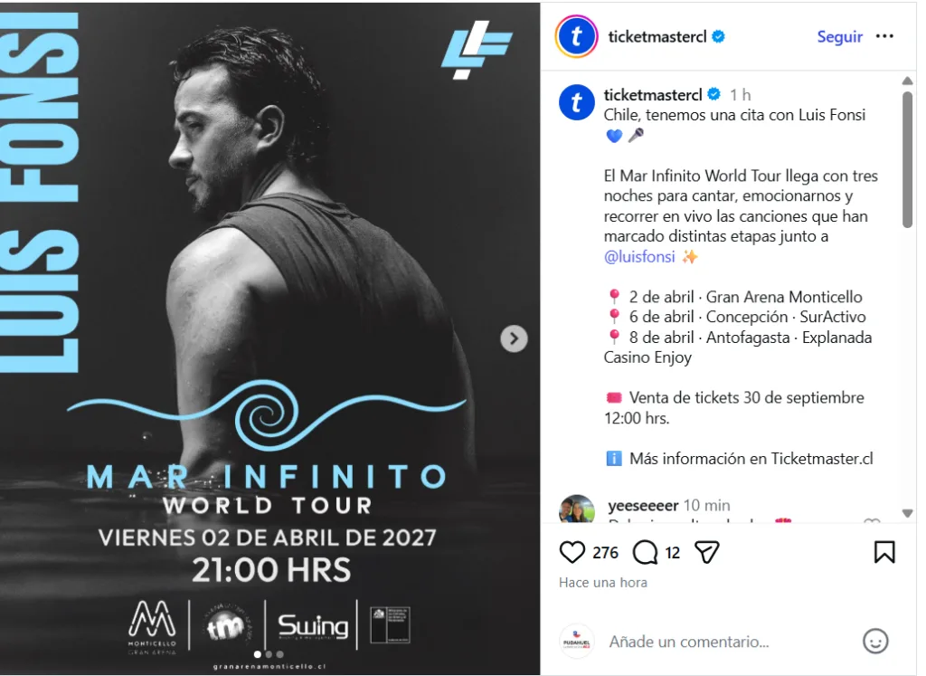 Luis Fonsi En Chile